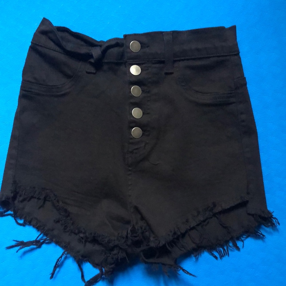Windsor distressed high rise shorts